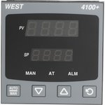 P4100-2100-0000, P4100 PID Temperature Controller, 96 x 96 (1/4 DIN)mm, 1 Output Relay, 100 → 240 V ac Supply Voltage