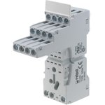 GZM4-BLACK, 14 Pin 300V ac DIN Rail Relay Socket, for use with R4N Relay