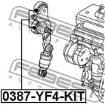 0387-YF4-KIT, Ролик натяжной приводного ремня (комплект)