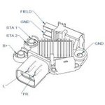 TT31749, Регулятор напряжения HYUNDAI Elantra (2006-)/I20/ I30/Cerato/Ceed ...