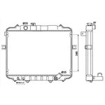 53034, Радиатор охлаждения HYUNDAI H100 93-00,