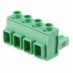 1714294, Pluggable Terminal Blocks 4 Pos 7.62mm pitch Plug 24-12 AWG Screw