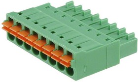 Фото 1/3 1952322, Pluggable Terminal Blocks 8 Pos 3.5mm pitch Plug 24-16AWG Spring