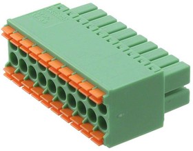 1790182, Pluggable Terminal Blocks 10 Pos 3.5mm Dbl Row Plug 24-16AWG Sprin