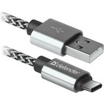 Кабель USB2.0/TYPE-C 1M WHITE USB09-03T 87815 DEFENDER
