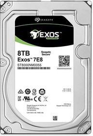 Фото 1/8 Жесткий диск Seagate Exos 7E8 ST8000NM000A, 8ТБ, HDD, SATA III, 3.5"