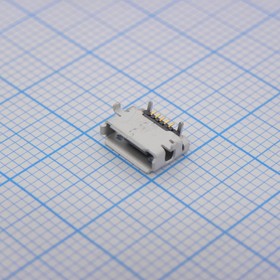 Фото 1/7 47589-0001, USB Connector, Receptacle, Micro USB-AB 2.0, Right Angle, Positions - 5