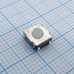 KSC221J LFS, IP67 Tactile Switch, SPST 50 mA 0.6mm Surface Mount