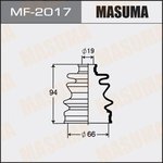 MF-2017, Пыльник ШРУС 66 x 94 x 19 Masuma Suzuki Swift 00-05 наружный