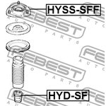 Опора переднего амортизатора HYUNDAI SANTA FE (BB) 2000-2006 FEBEST HYSS-SFF