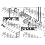 KIT-GVJB, Подшипник ступ.зад. 30x62x16 к-кт