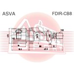 FDIR-CB8, ШРУС внутренний правый 22x40x34