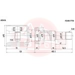 FDIR-TT9, ШРУС внутренний правый 31x44x41