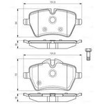 0986494168, Колодки тормозные дисковые задн MINI: MINI (R50 ...