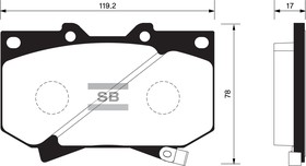 Фото 1/2 SP1422, SP1422_колодки дисковые п.!\Toyota Land Cruiser 100 4.7i 32V/4.2TD 98