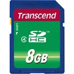 TS8GSDHC4, 8 GB SDHC SD Card, Class 4