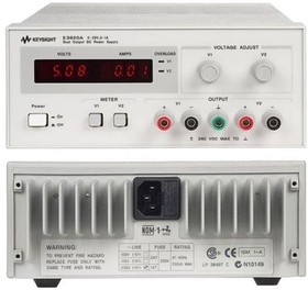 E3620A/0E3/902, Bench Top Power Supplies Laboratory DC power supply, dual-output: 0-25 V, 0-1 A., EU power cord