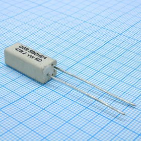 Фото 1/3 SBCHE447RJ, (47 +5% 4W), Резистор проволочный постоянный 47Ом +5% 4Вт +200ppm/°C курамический аксиальный коробка/россыпь