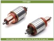 TT71401, Ротор 24V; 4kW; OD 60mm; Length 169mm; 16t ; 231 серия TESLA TECHNICS CG139657