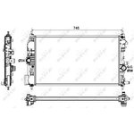 53129, Радиатор охлаждения OPEL ASTRA 10-, ASTRA GTC 11-, ASTRA J 09-, ZAFIRA C 11-,