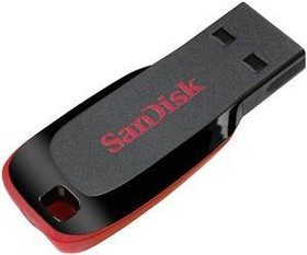 Фото 1/8 SDCZ50-064G-B35, Флеш накопитель 64GB SanDisk CZ50 Cruzer Blade, USB 2.0