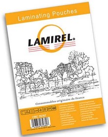 Фото 1/2 LA-7876701, Пленка для ламинирования Lamirel, 85x120мм, 125мкм, 100 шт.