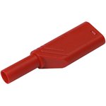 4 mm plug, screw connection, 0.5-1.5 mm², CAT II, red, 934099101