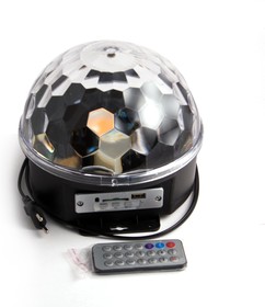 Фото 1/2 BM1112, Светильник светодиодный с MP3 "Magic ball",USB, ПДУ, стереоколонки, комнатный с пультом ДУ