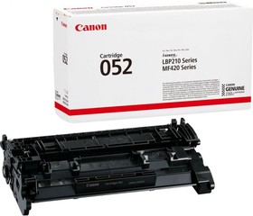 Фото 1/9 Картридж лазерный Canon 052 2199C002 черный (3100стр.) для Canon MF421dw/MF426dw/ MF428x/MF429x