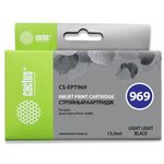 Картридж струйный Cactus CS-EPT969 T0969 светло-серый (13мл) для Epson Stylus ...