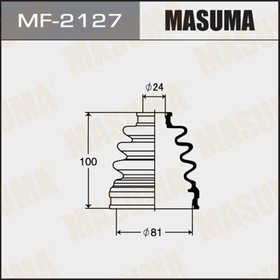 Фото 1/2 MF-2127, Пыльник ШРУС 81 x 100 x 24 Masuma Nissan Juke 10- наружный