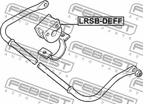 Фото 1/4 LRSB-DEFF, ВТУЛКА ПЕРЕДНЕГО СТАБИЛИЗАТОРА D23