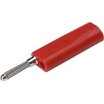 931294101, Red Male Banana Plug, 4 mm Connector, Solder Termination, 16A ...