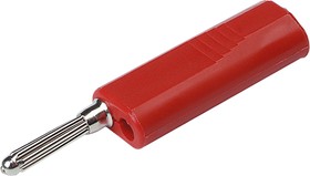 931294101, Red Male Banana Plug, 4 mm Connector, Solder Termination, 16A, 30 V ac, 60V dc, Nickel