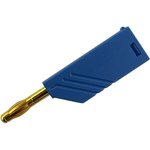 934100702, Blue Male Banana Plug, 4 mm Connector, Screw Termination, 24A ...