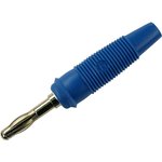 972518102, Blue Male Banana Plug, 4 mm Connector, Solder Termination, 32A ...