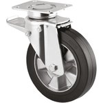 3642IEP125P63, Braked Swivel Castor Wheel, 300kg Capacity, 125mm Wheel