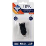 Зарядное устройство для моб.устройств USB-порт, 1000 мА, LED индикатор, 12/24 В 39728