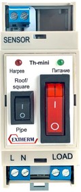 Фото 1/6 Термостат 7А для управления системой электрообогрева на кровлях/площадках/трубах с фиксирован. настройками в компл. с датчиком темпер. EXTHE