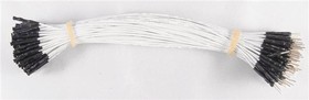 920-0150-01, Jumper Wires 100PK 7" Gray Male to FEM 3x7x1