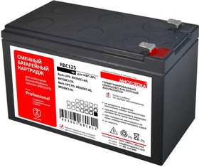 Фото 1/4 RBC125 Professional МНОГОТОКА - сменный батарейный картридж для ИБП APC: 12 В, 9 Ач, 2,5 кг, гарантия 24 месяца