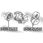 0488-CU20, Ролик обводной