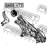 Ролик обводной Mitsubishi L200,L200 Sportero Ka4t 2005.05- FEBEST 0488-V75