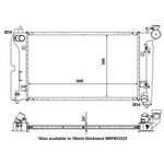 56150, Радиатор охлаждения TOYOTA COROLLA 02-07,