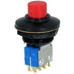 P4-121112, Pushbutton Switches Momentary Turret SPDT 3 Term Silver