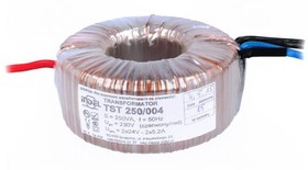 TST 250/004, Трансформатор тороидальный, 250ВА, 230ВAC, 24В, 24В, 5,2А, 5,2А