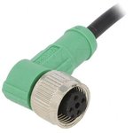 SAC-4P- 1,5-PVC/M12FR, Соединительный кабель, M12, PIN ...
