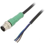 SAC-5P-M12MS/1,5-PVC, Соединительный кабель, M12, PIN: 5, прямой, 1,5м, вилка ...