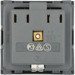 Розетка с з/к. со шторками (черн. бархат) LK45 851408-1