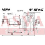 HY-NFA47, ШРУС наружный 25x62x27